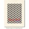 Deep Red Stamps Japanese Stars Background Rubber Cling Stamp 3 x 4 inches